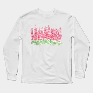 red little flowers Long Sleeve T-Shirt